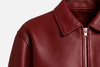 Rote Herren Lederjacke