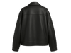 übergroße Lederjacke