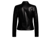 gesteppte damen lederjacke café racer