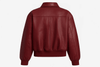 herren lederjacke rot